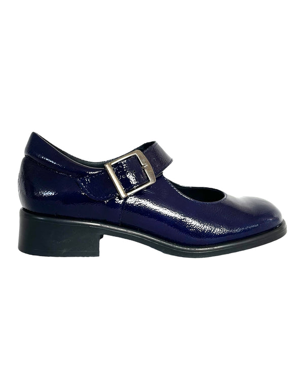 Aviaya Mary Jane sko - Navy - Reserver dit par på info@nordicshoepeople.com - leveres slut oktober