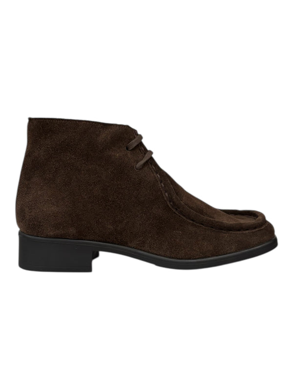 Aviaya Light Wallabee Boot - Suede Dark Brown