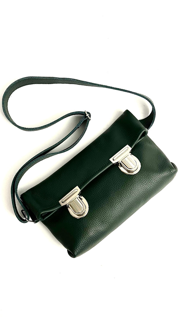 SchönWerk - Deep Green "Skoletaske" bum bag